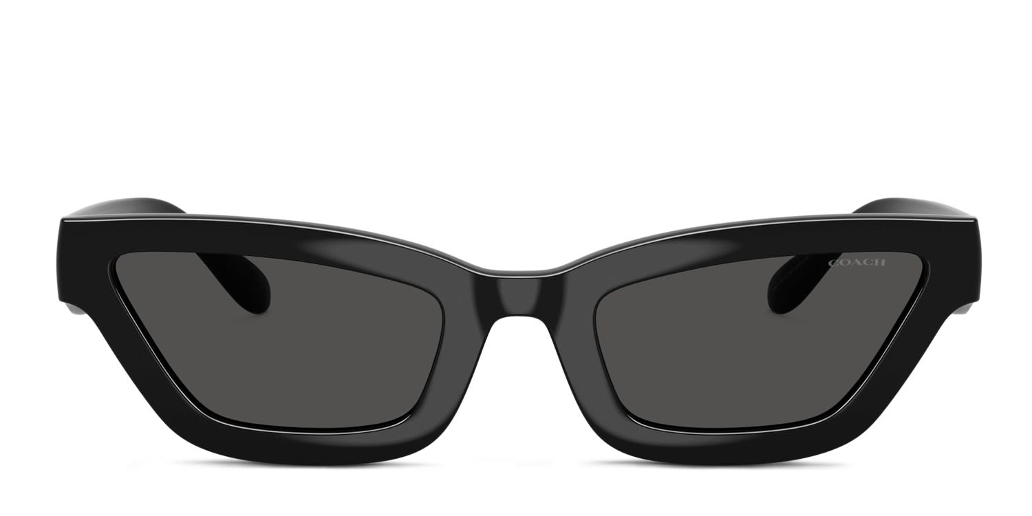 Coach HC8420U Black, Gray glasses - Black / Gray - Frontal View