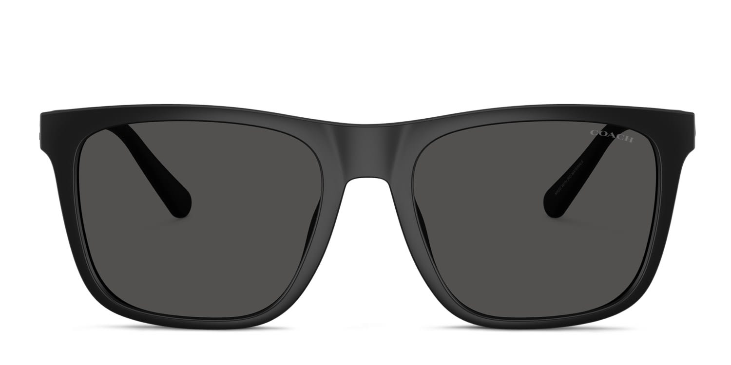 Coach HC8427U Black, Gray glasses - Black / Gray - Frontal View