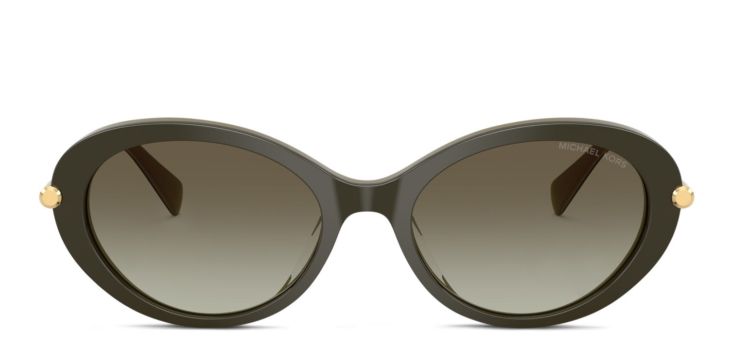Michael Kors MK2245U Rockaway Green, Gray glasses - Green / Gray - Frontal View