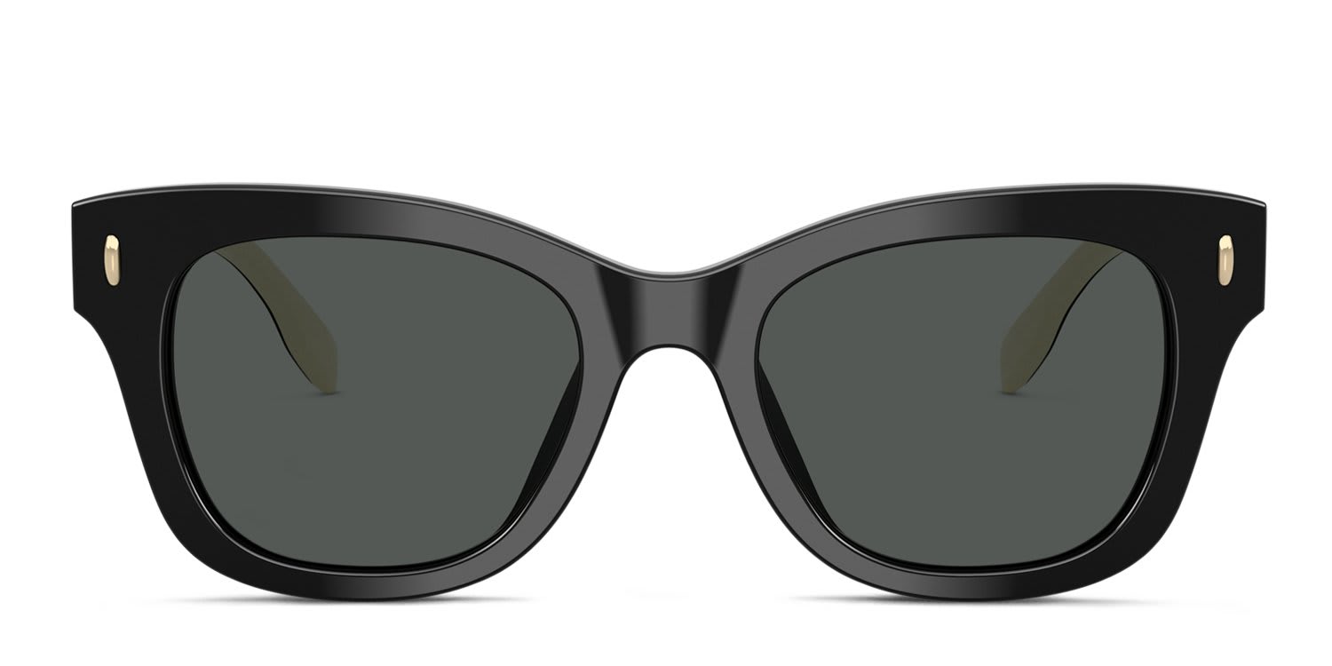 Tory Burch TY7225U Black, Gray glasses - Black / Gray - Frontal View
