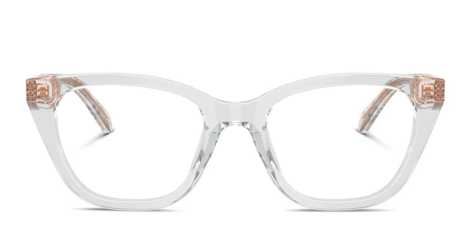 Coach HC6289U Clear, Gray glasses - Clear / Gray - Frontal View