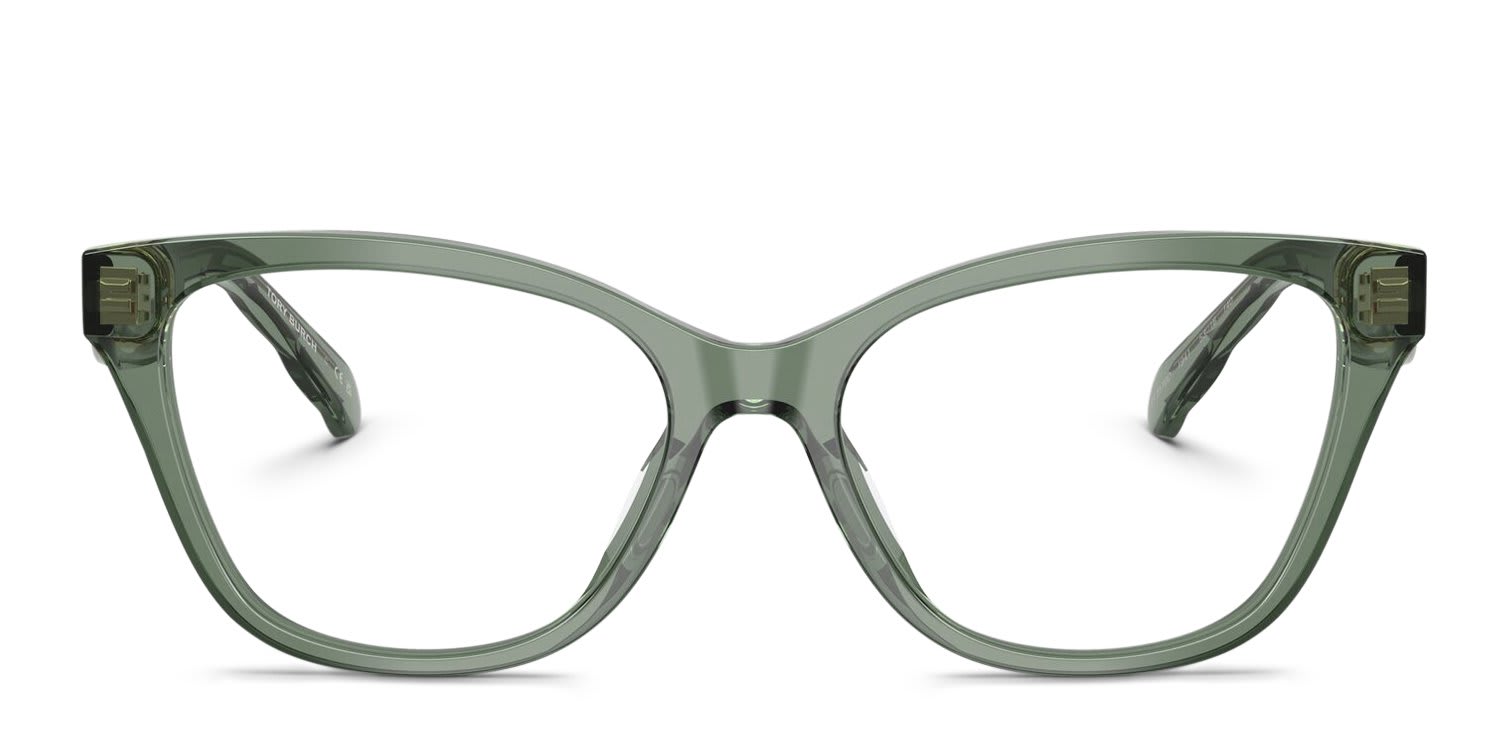 Tory Burch TY2170U Clear, Green glasses - Clear / Green - Frontal View