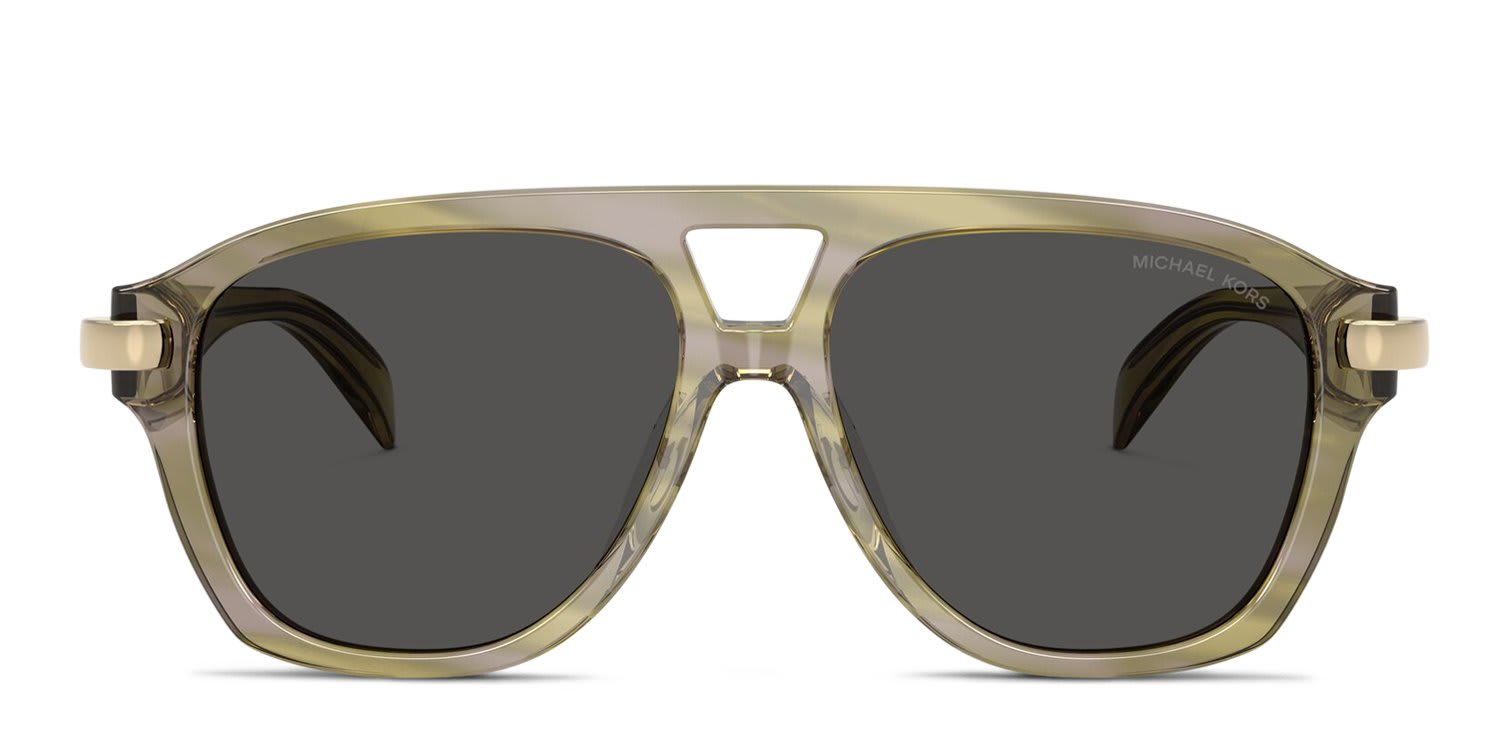 Michael Kors MK2277U Grenada Green, Brown, Gray glasses - Green / Brown / Gray - Frontal View