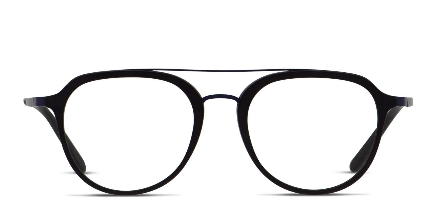 Council Kids Black/Blue Oval, Aviator Full Frame eyeglasses - front