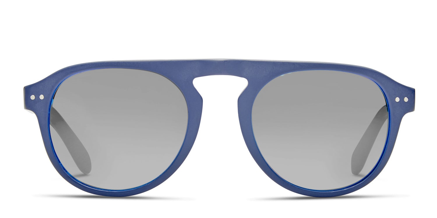 Romano Navy Blue Square, Aviator Full Frame sunglasses - front