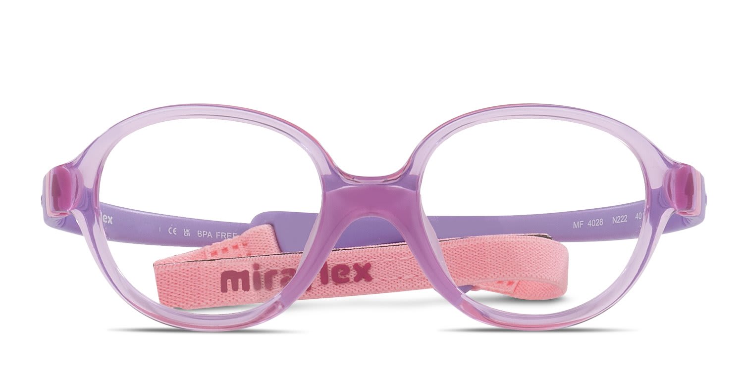 Miraflex MF4028 Kids Purple glasses - Purple - Frontal View