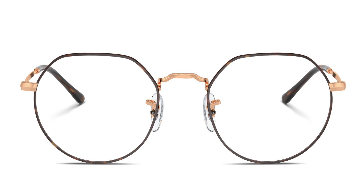 Ray-Ban RX6465 Jack Tortoise, Gold glasses - Tortoise / Gold - Frontal View