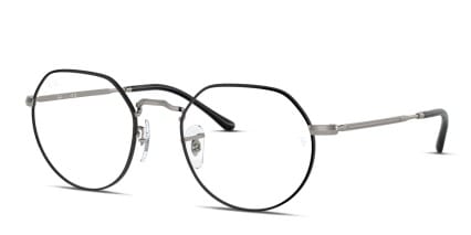 Ray-Ban RX6465 Jack Black, Gunmetal glasses - Black / Gunmetal - Angle View