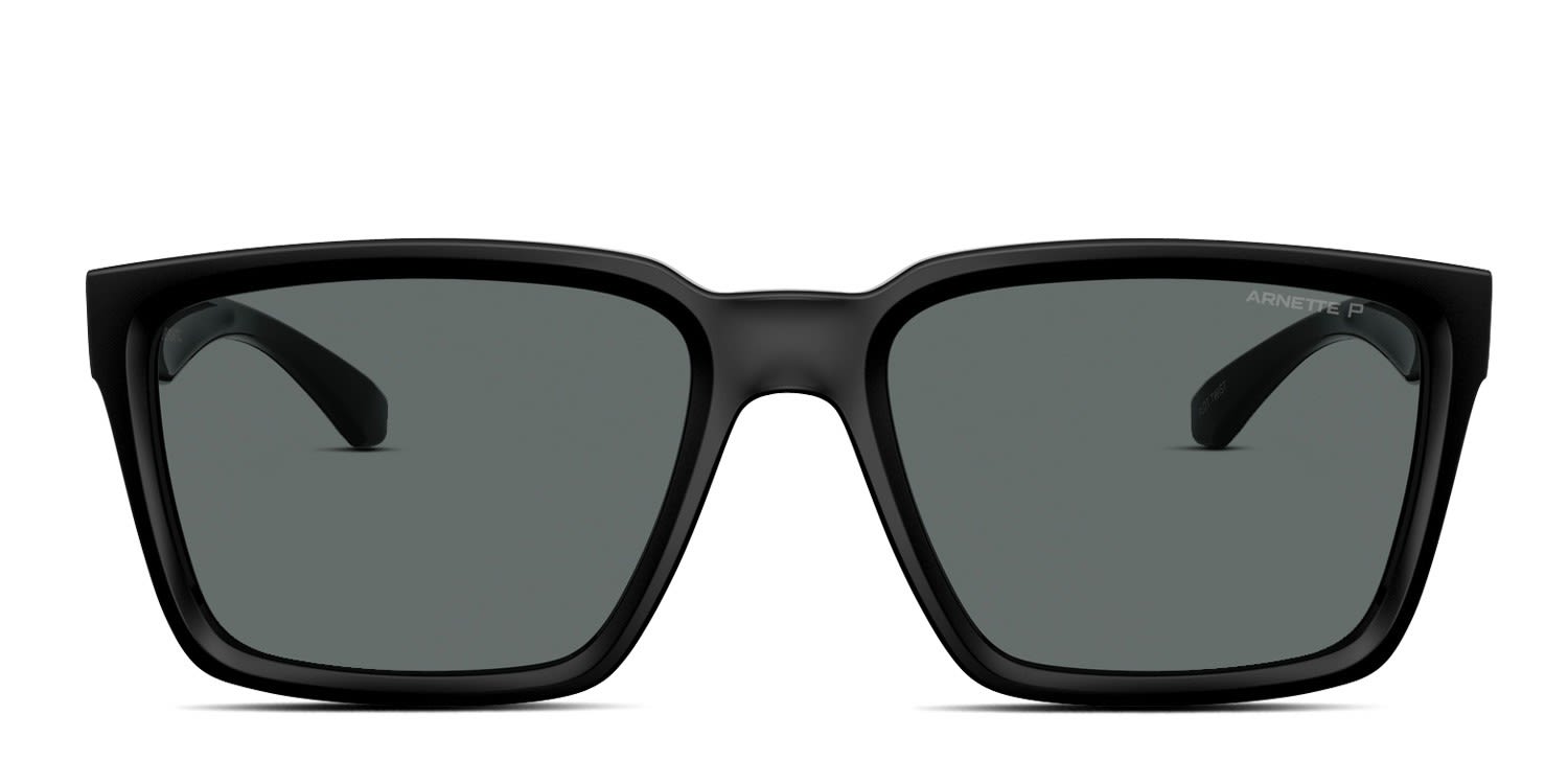 Arnette AN4346 Plot Twist Black glasses - Black / Gray - Frontal View