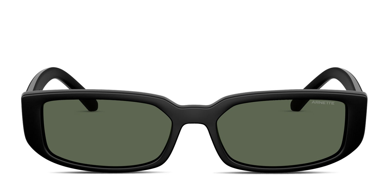 Arnette AN4348 Jet black frame with dark green lenses. Lenses provide ...
