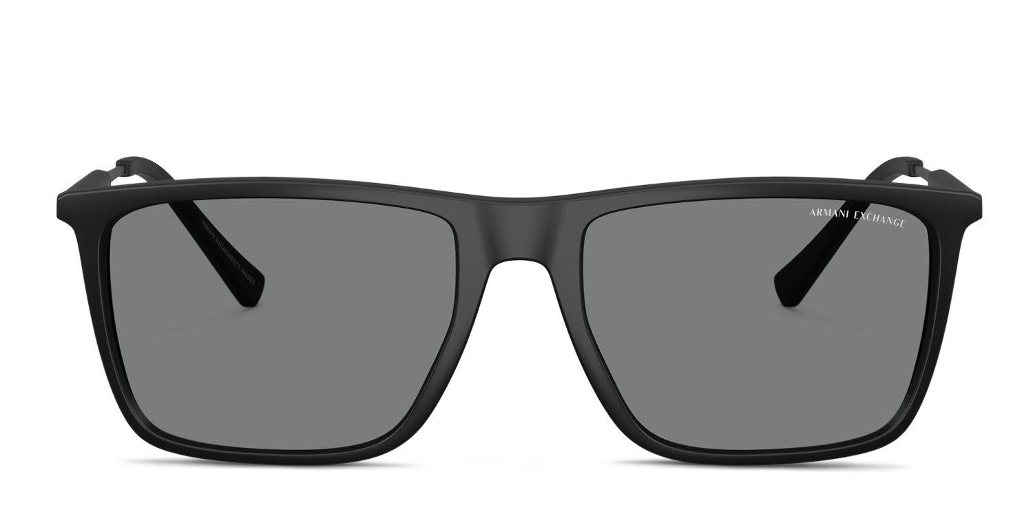 Armani Exchange AX4160S Black, Gray glasses - Black / Gray - Frontal View