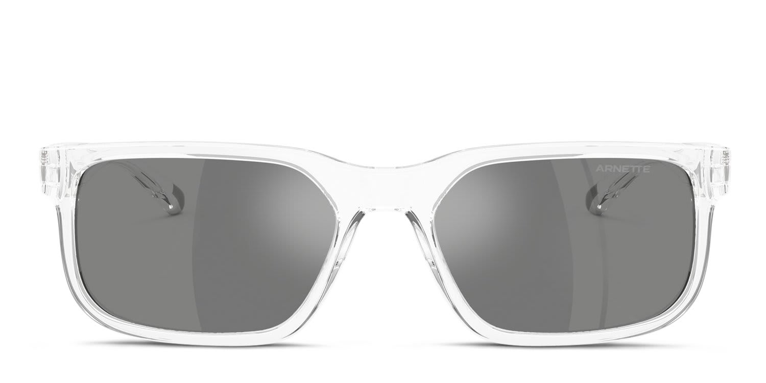 Arnette AN4372 clear frame with grey mirrored silver lenses. Lenses ...