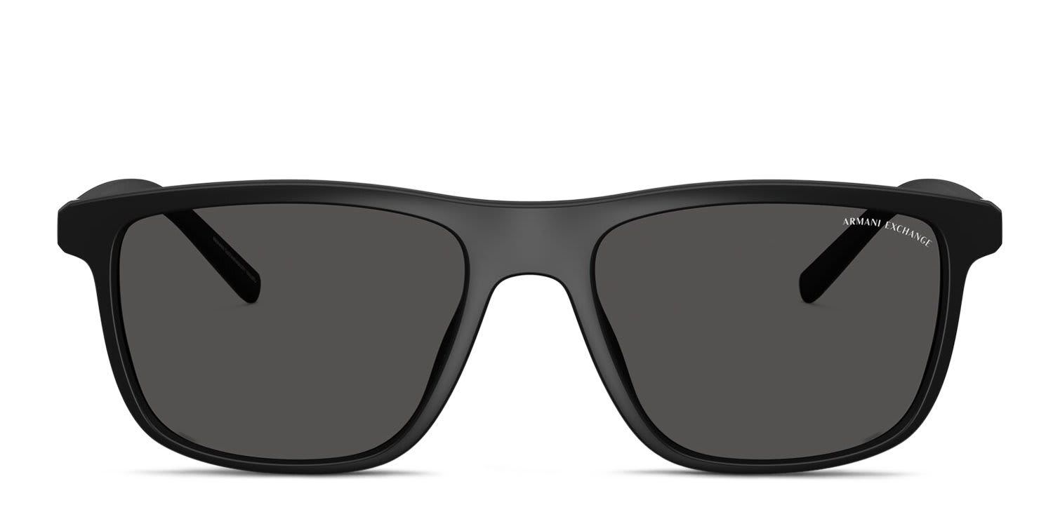 Armani Exchange AX4167SU Black, Gray glasses - Black / Gray - Frontal View