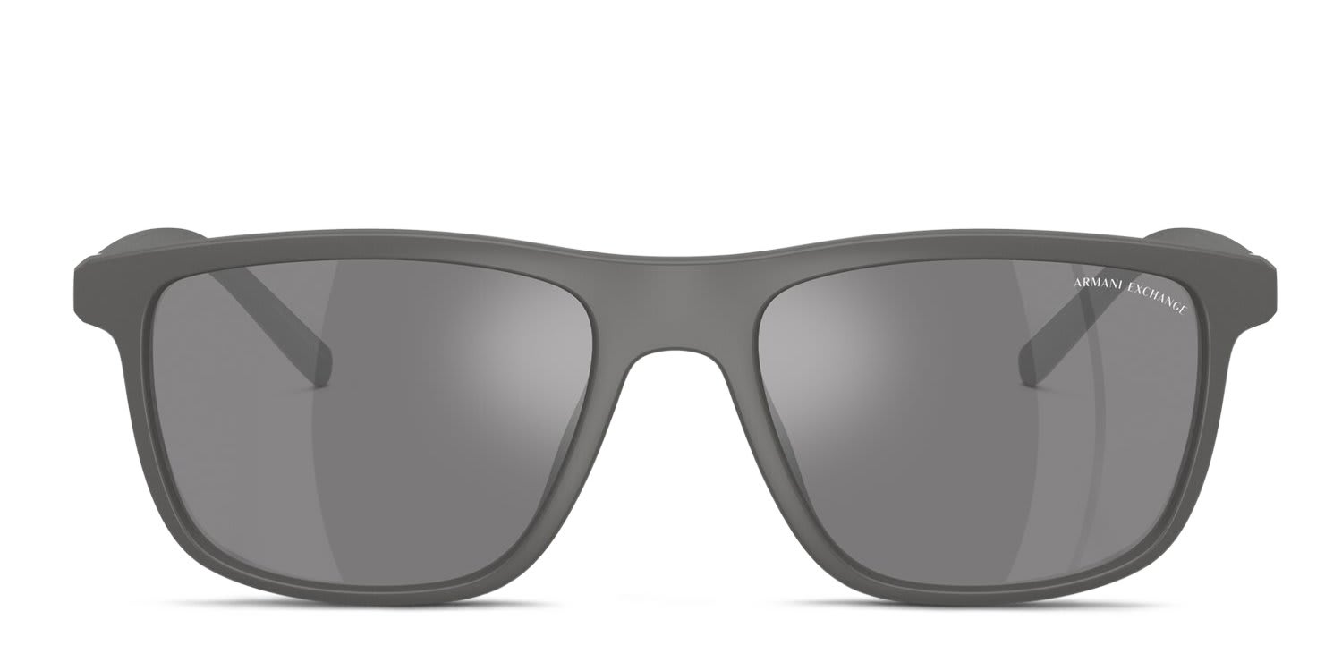 Armani Exchange AX4167SU Gray, Silver glasses - Gray / Silver - Frontal View
