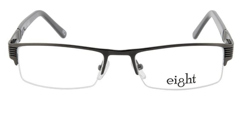 Eight 231 Gunmetal NA Rectangle Half Frame sunglasses - front