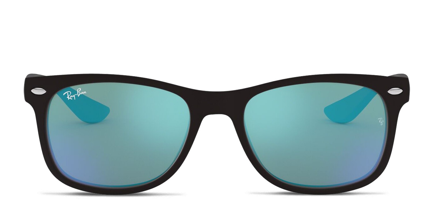 Ray-Ban RJ9052S Kids Black, Blue glasses - Black / Blue - Frontal View