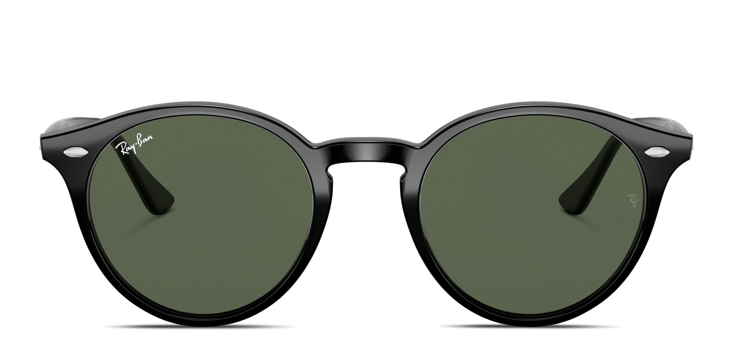 Ray-Ban RB2180 Black, Green glasses - Black / Green - Frontal View