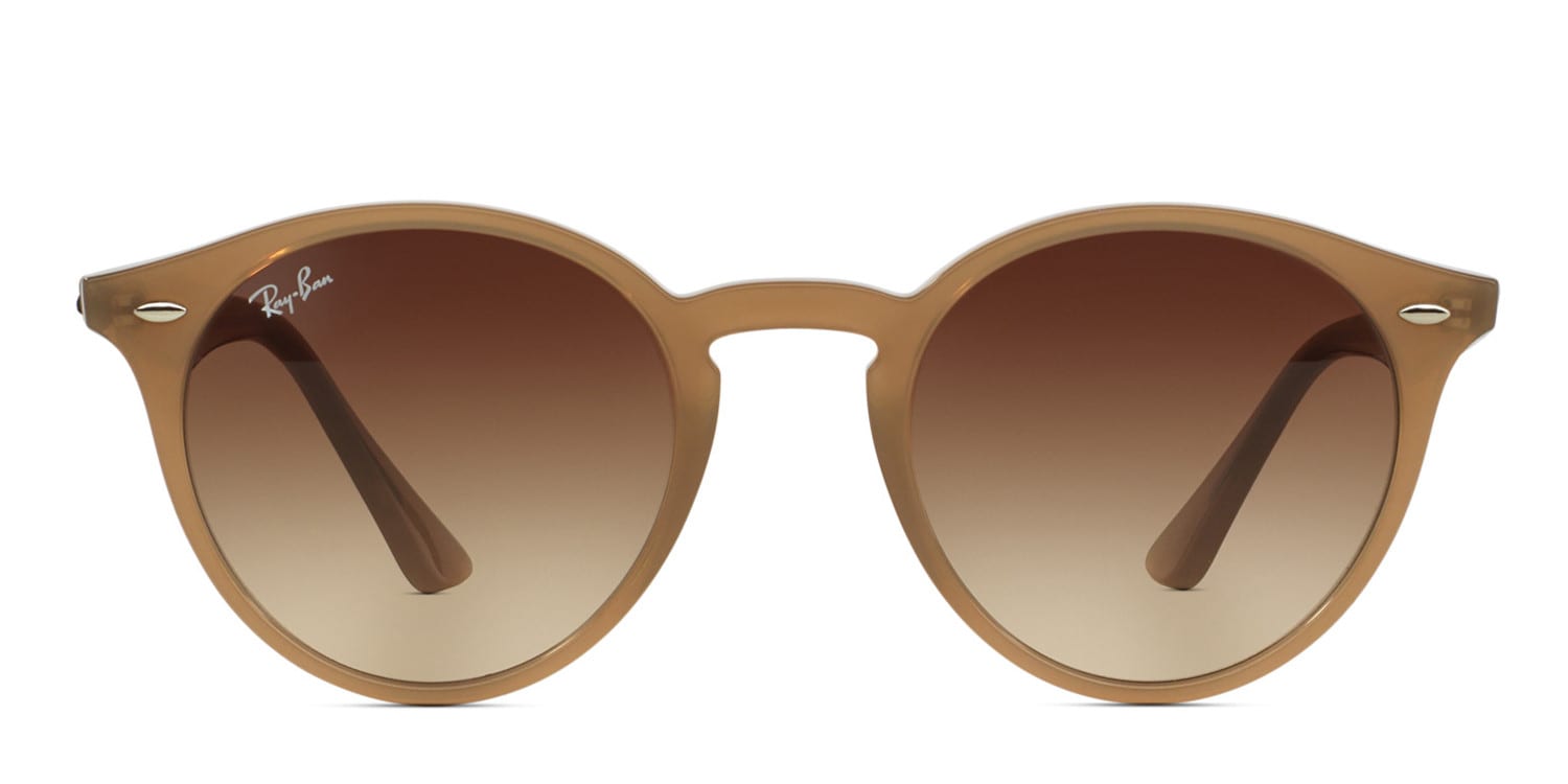 Ray-Ban RB2180 Clear, Brown glasses - Clear / Brown - Frontal View