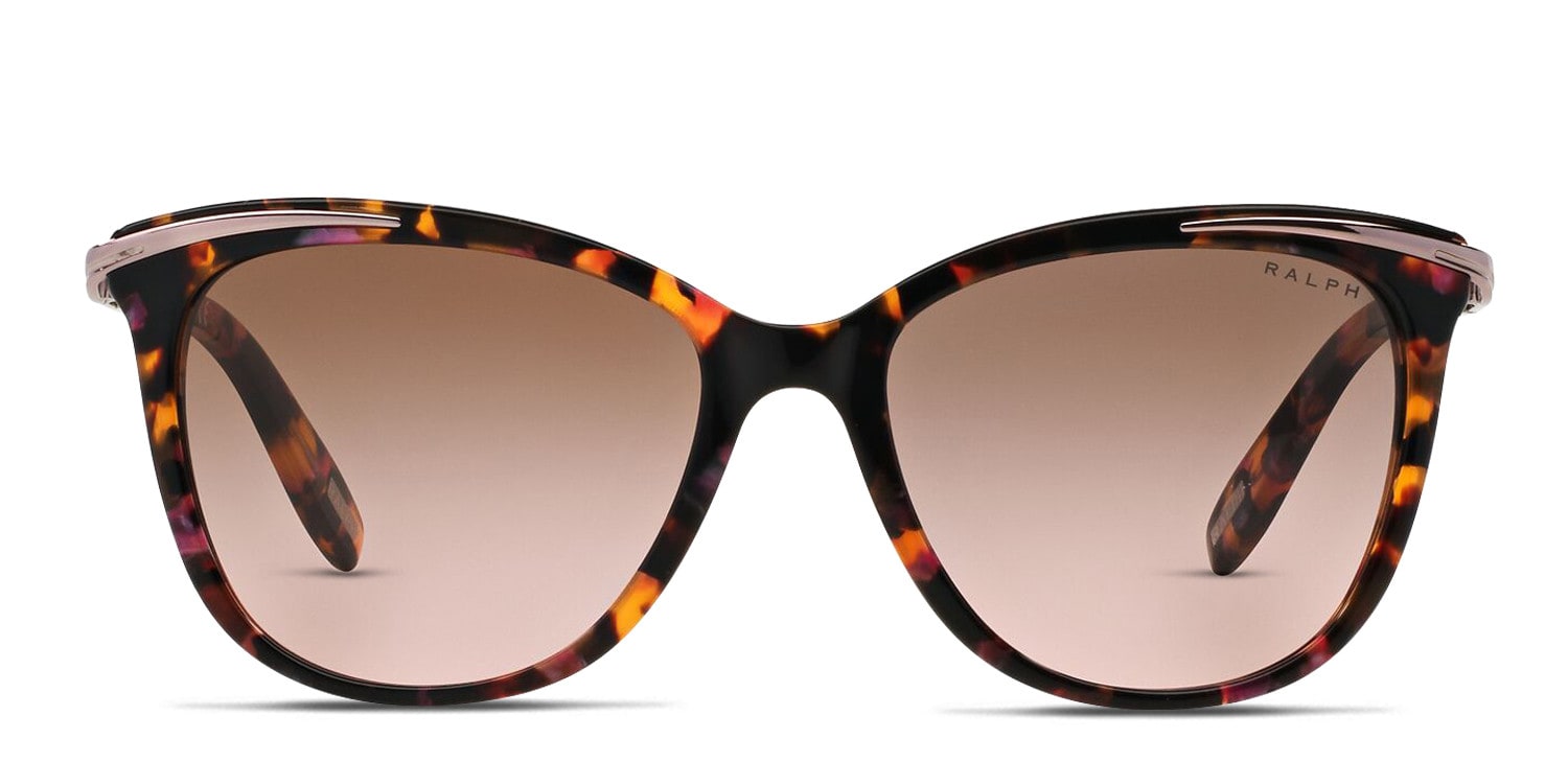 Ralph Lauren RA5203 tortoise frame with violet gradient brown lenses