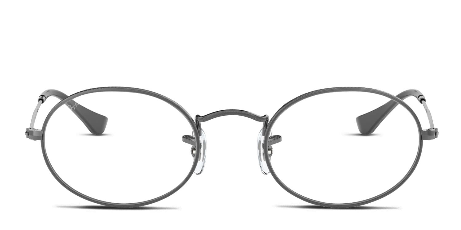 Ray Ban Rb3547v Ray-Ban RX3547V Oval Gunmetal Eyeglasses | Includes Free Rx Lenses ...