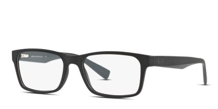 Armani Exchange AX3038F Black glasses - Black - Angle View
