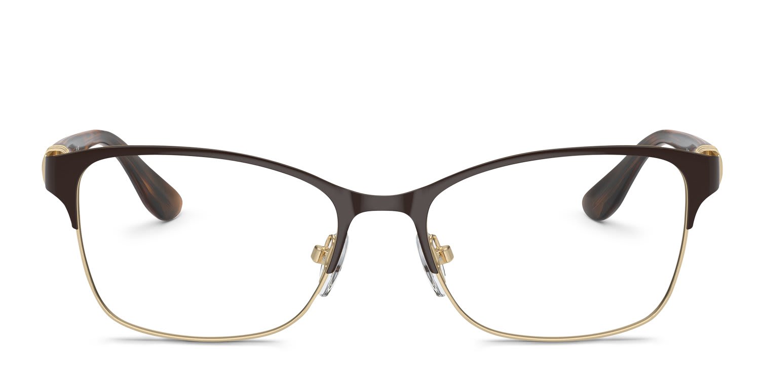 Vogue VO4050 Brown, Gold glasses - Brown / Gold - Frontal View