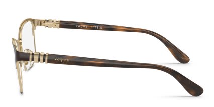 Vogue VO4050 Brown, Gold glasses - Brown / Gold - Side View
