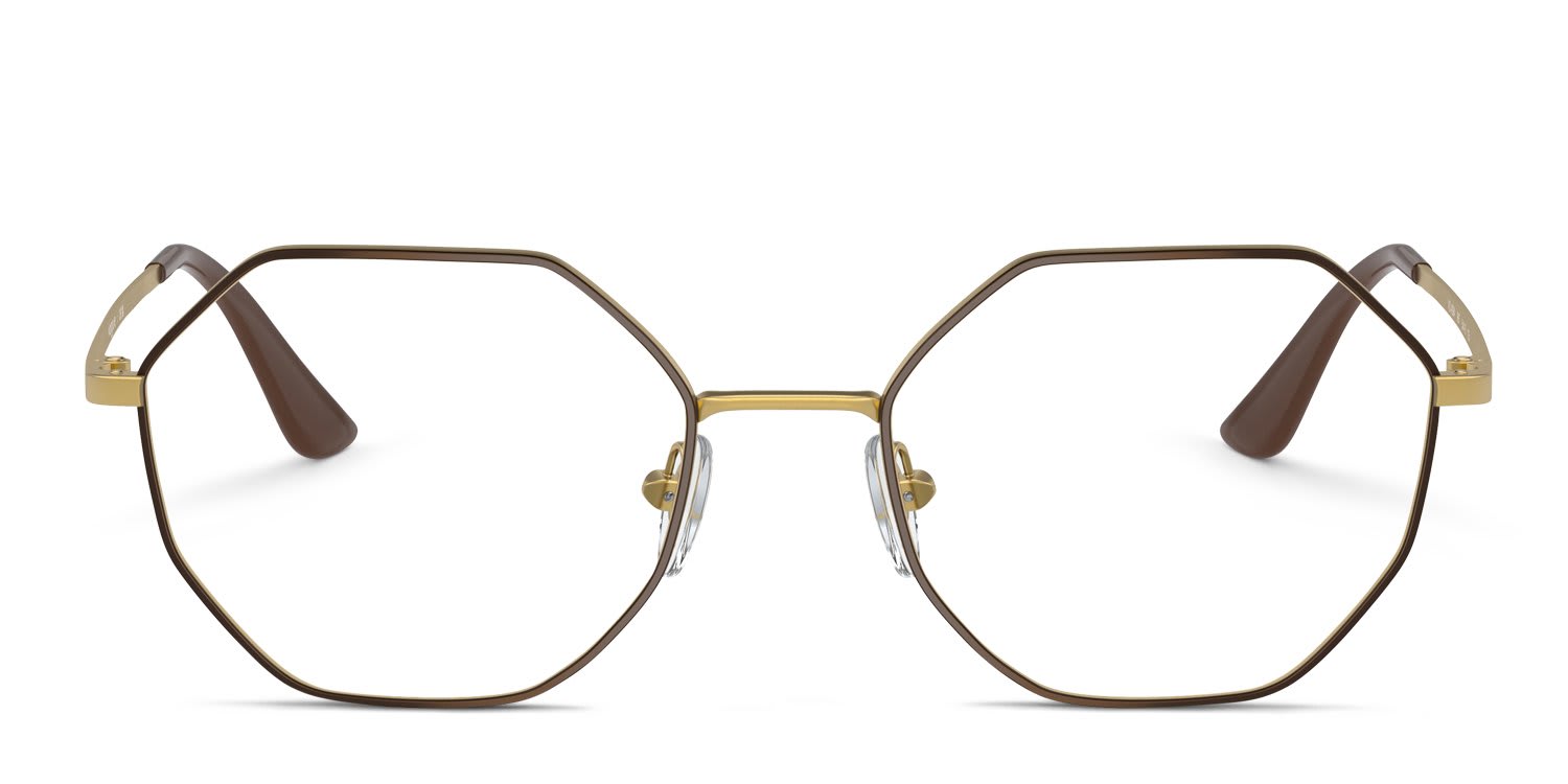 Vogue VO4094 Brown, Gold glasses - Brown / Gold - Frontal View