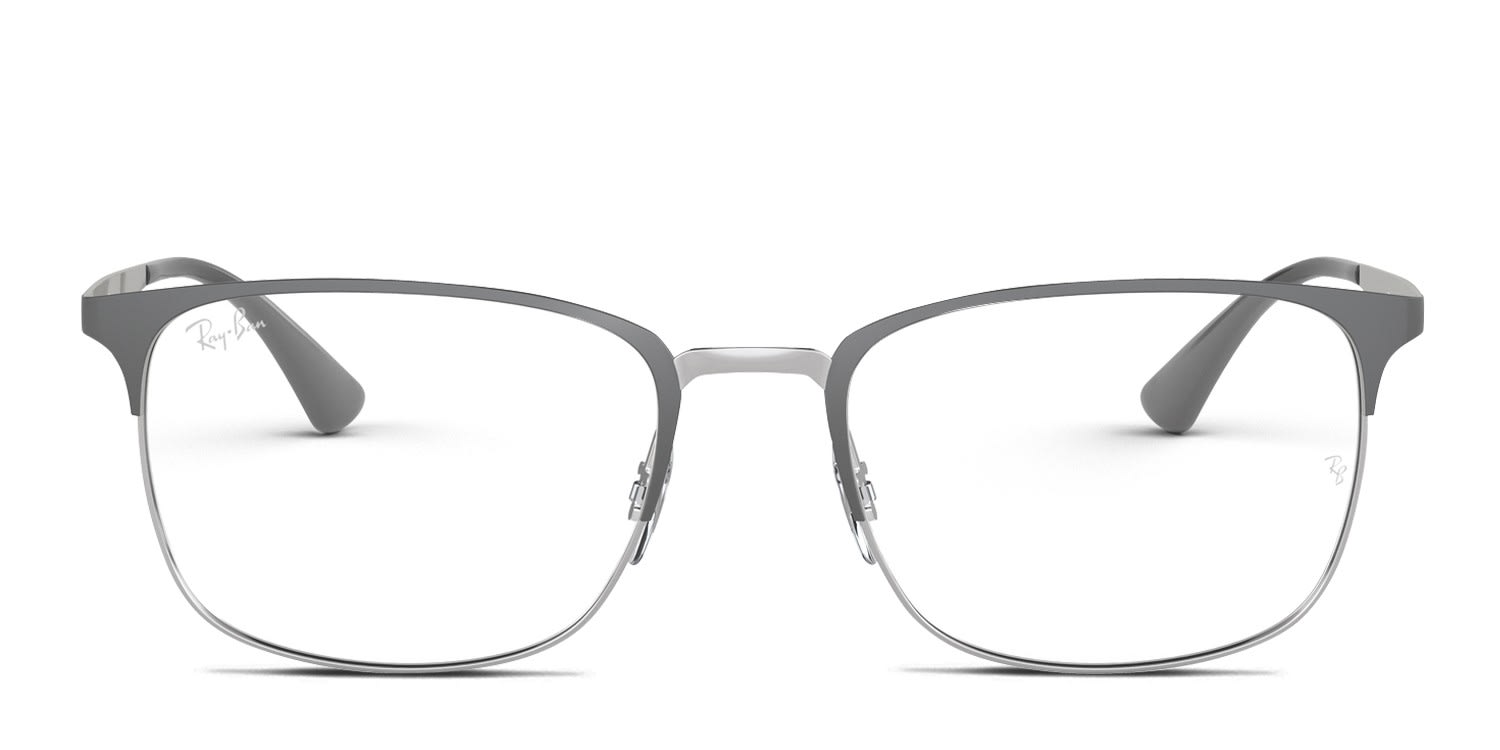 Ray-Ban RX6421 Gray, Silver glasses - Gray / Silver - Frontal View