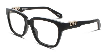 Off-White Style 7C Shiny Black Prescription Eyeglasses