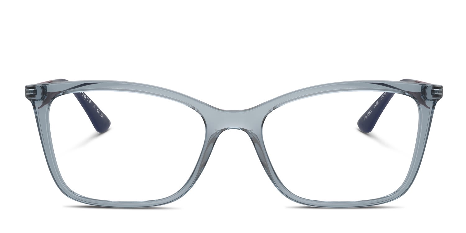 Vogue VO5563 Clear, Blue glasses - Clear / Blue - Frontal View