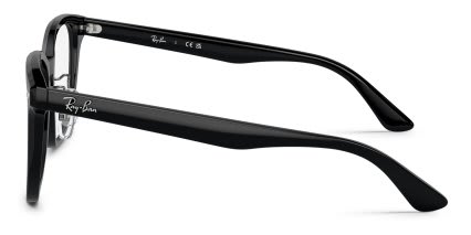 Ray-Ban RX5425D Black glasses - Black - Side View
