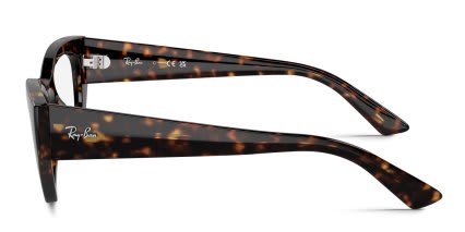 Ray-Ban RX7330 Zena Tortoise glasses - Tortoise - Side View