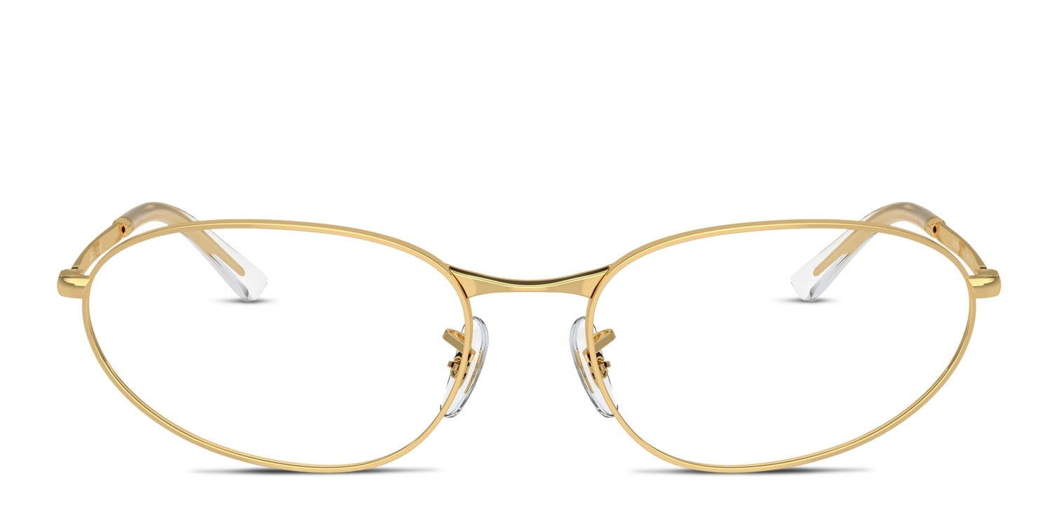 Ray-Ban RX3734V Gold glasses - Gold - Frontal View
