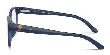 Polo Ralph Lauren PP8549U Clear, Blue glasses - Clear / Blue - Side View