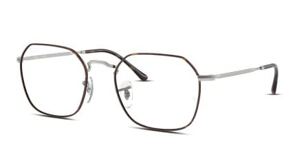 Ray-Ban RX3694V Jim Tortoise, Silver glasses - Tortoise / Silver - Angle View