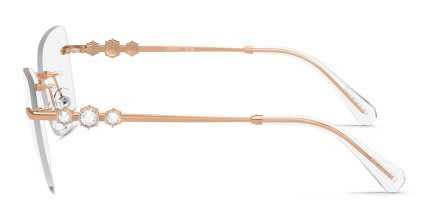 Swarovski SK1014 Pink, Gold glasses - Pink / Gold - Side View