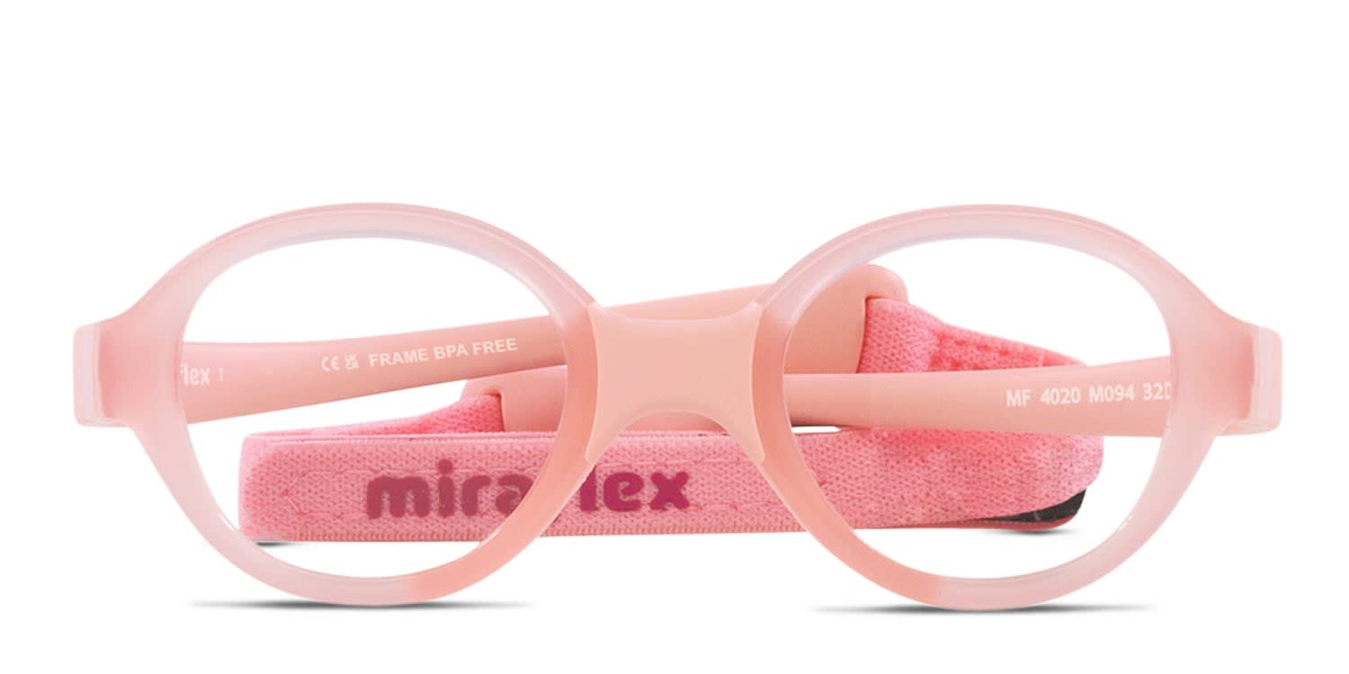 Miraflex MF4020 Kids Pink glasses - Pink - Frontal View