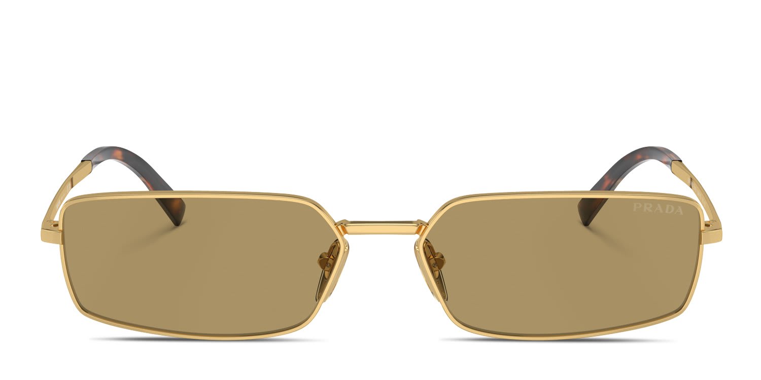 Prada PRA60S Gold glasses - Gold - Frontal View