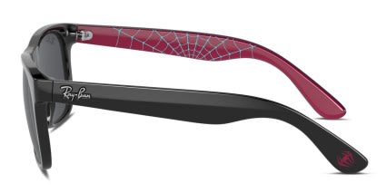 Ray-Ban RJ9069S Justin Marvel Miles Morales Kids Shiny Black glasses - Shiny Black - Side View