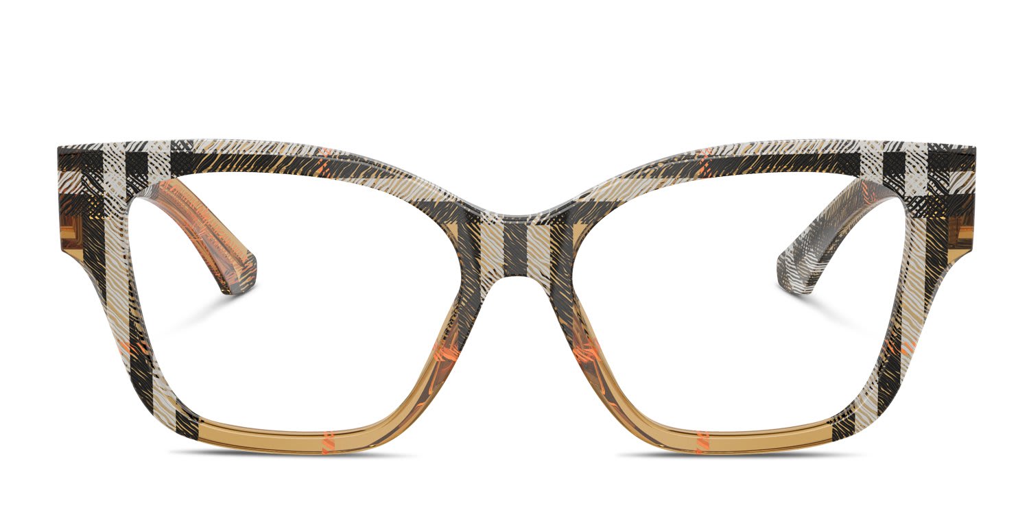Burberry BE2420 Multicolor, Brown glasses - Multicolor / Brown - Frontal View