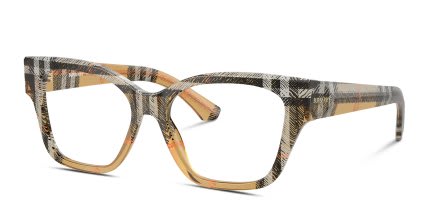 Burberry BE2420 Multicolor, Brown glasses - Multicolor / Brown - Angle View