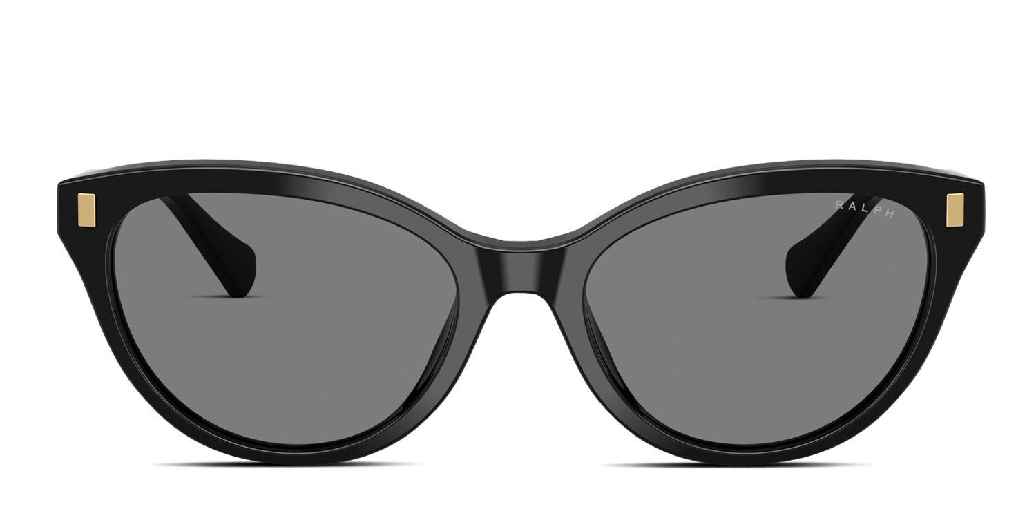 Ralph Lauren RA5326U Black glasses - Black / Gray - Frontal View