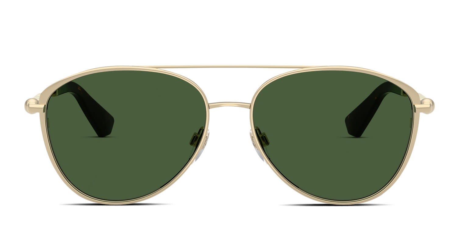 Burberry BE3157 Gold, Green glasses - Gold / Green - Frontal View