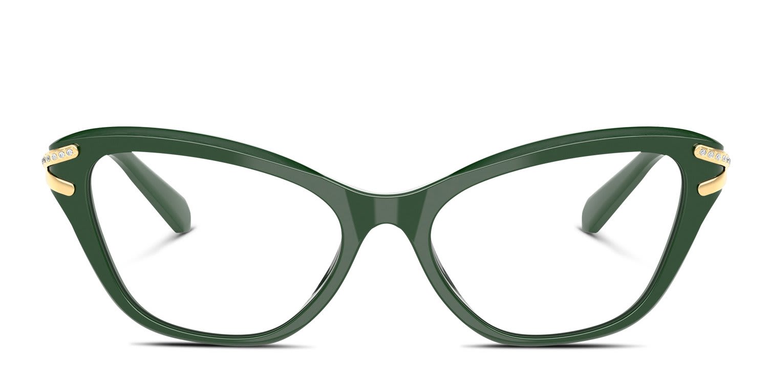 Swarovski SK2031 Green glasses - Green - Frontal View