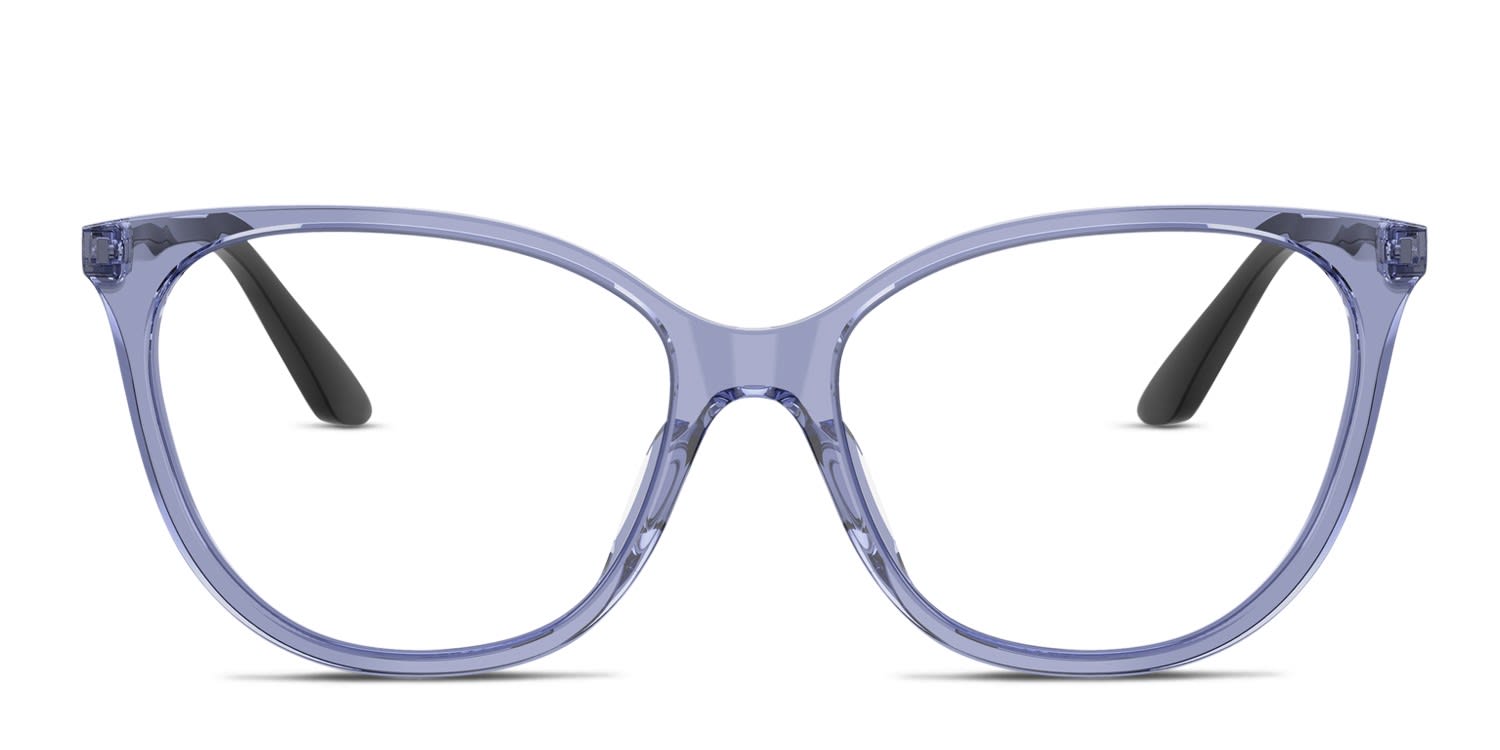 Emporio Armani EA3249U Clear, Blue glasses - Clear / Blue - Frontal View