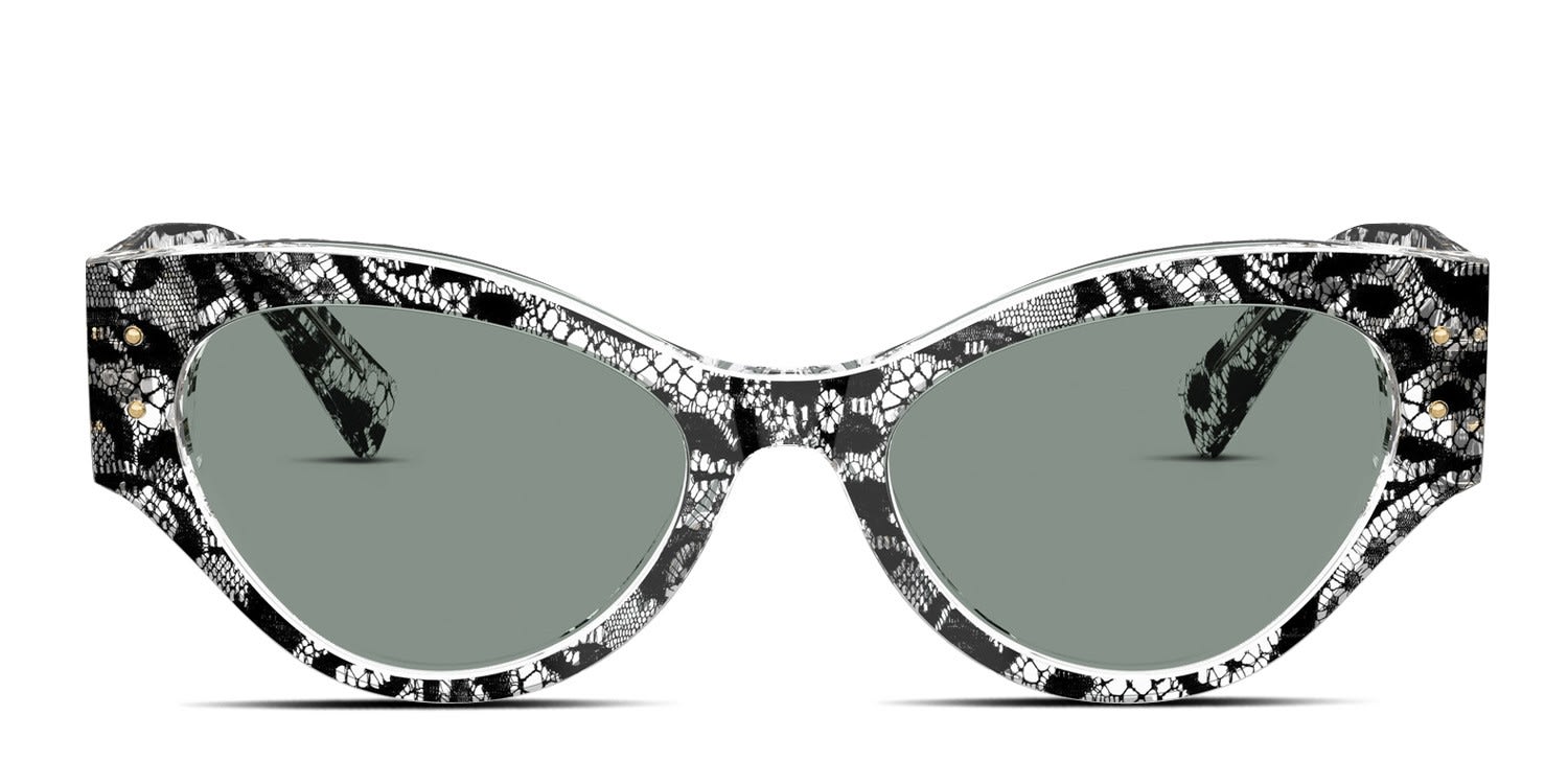 Dolce & Gabbana DG4480 Black glasses - Black / Gray - Frontal View