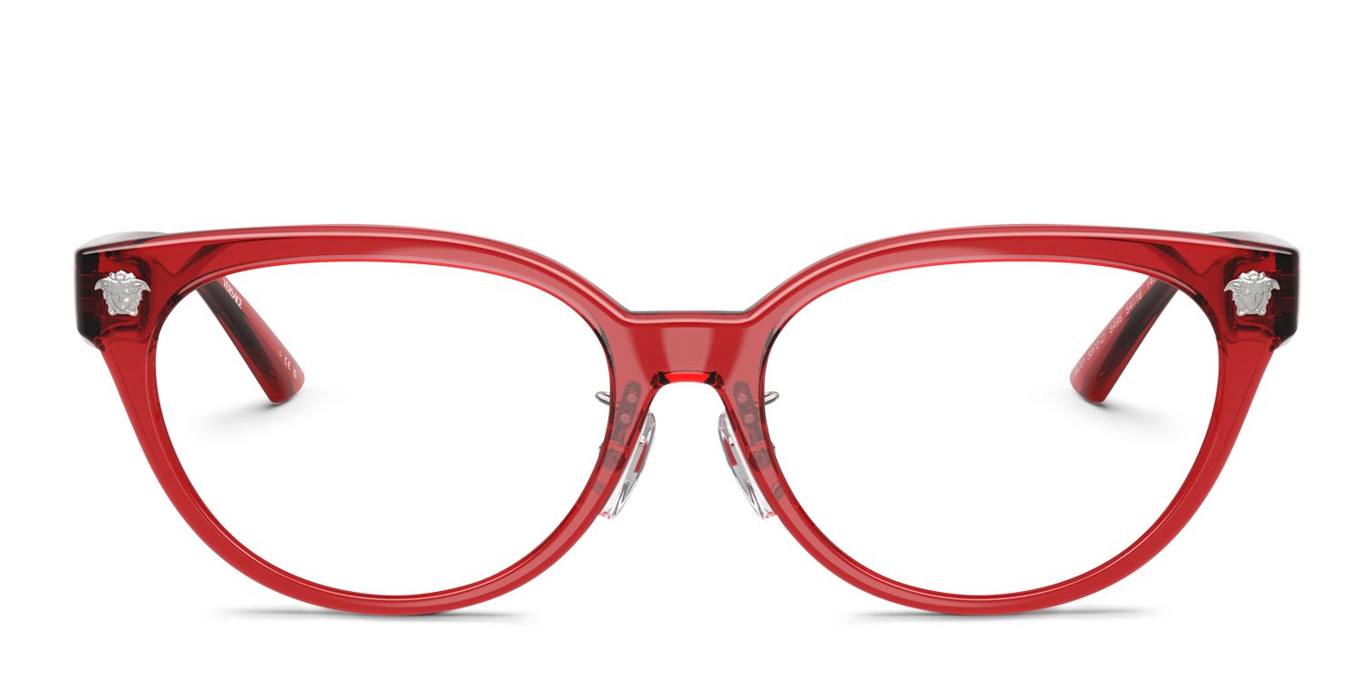 Versace VE3370D red , clear frames