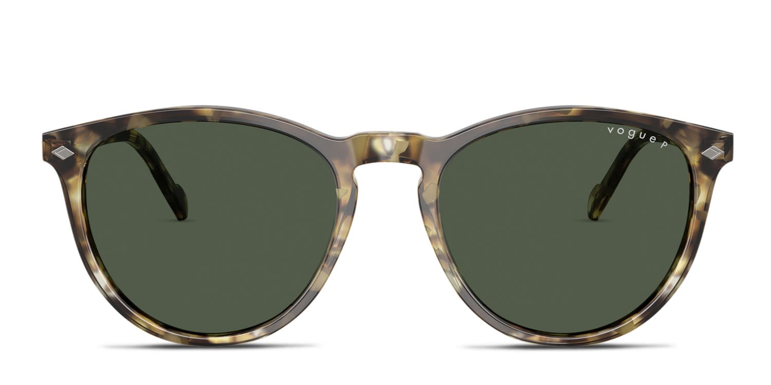 Vogue VO5599S Yellow, Tortoise glasses - Yellow / Tortoise / Green - Frontal View