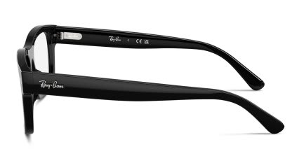Ray-Ban RX5435 Black glasses - Black - Side View
